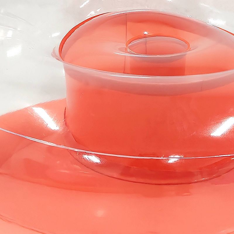 slide 3 of 5, PM&J Home Seek Colorblock Orange Blow Up Chair, 1 ct