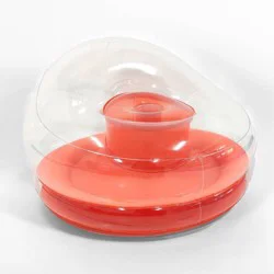 PM&J Home Seek Colorblock Orange Blow Up Chair