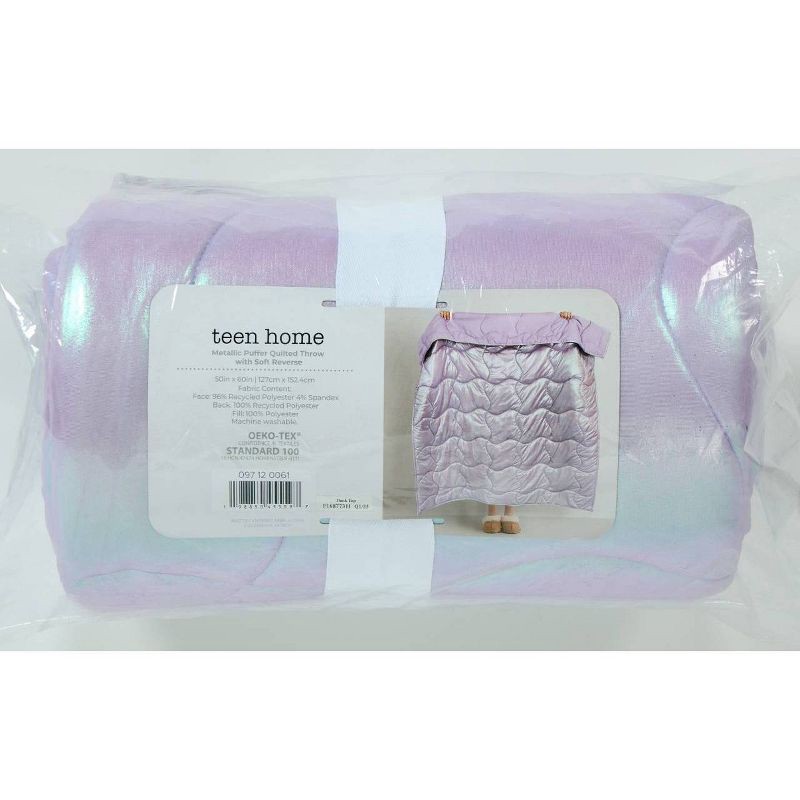 slide 4 of 4, QCNCD Celestial Garden Quilted Metallic Throw, 1 ct