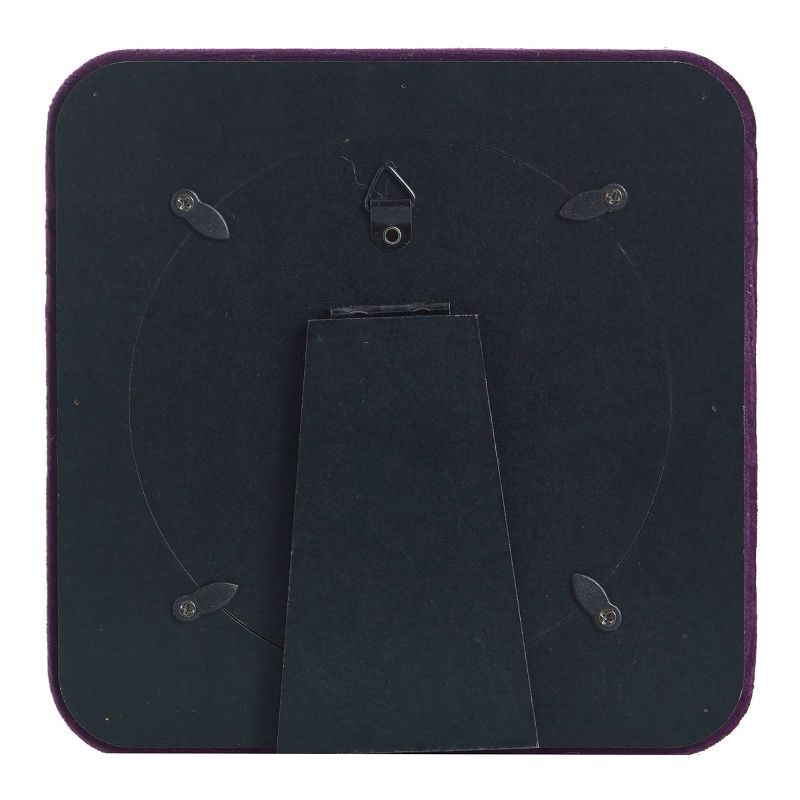 slide 3 of 3, StyleCraft Celestial Garden 5"x5" Purple Velvet Photo Frame, 1 ct