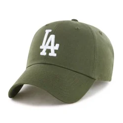 MLB Los Angeles Dodgers Clean Up Hat - Sandalwood: Adjustable Cotton Baseball Cap