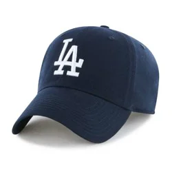 MLB Los Angeles Dodgers Clean Up Hat - Navy: Adjustable Cotton Baseball Cap