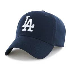 MLB Los Angeles Dodgers Clean Up Hat - Navy: Adjustable Cotton Baseball Cap