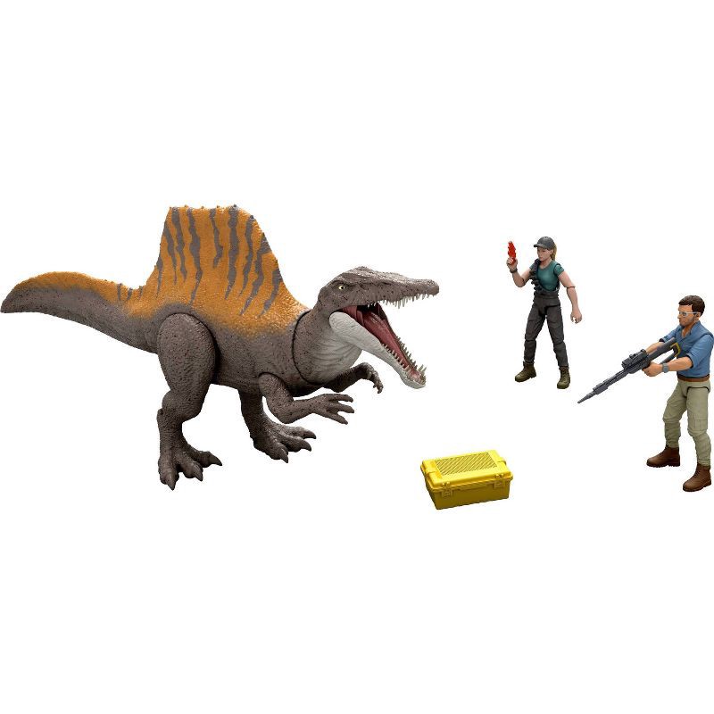 slide 3 of 6, Jurassic World Rebirth Storypack with Exclusive Spinosaurus, 2 Human Figures & Accessories, 1 ct