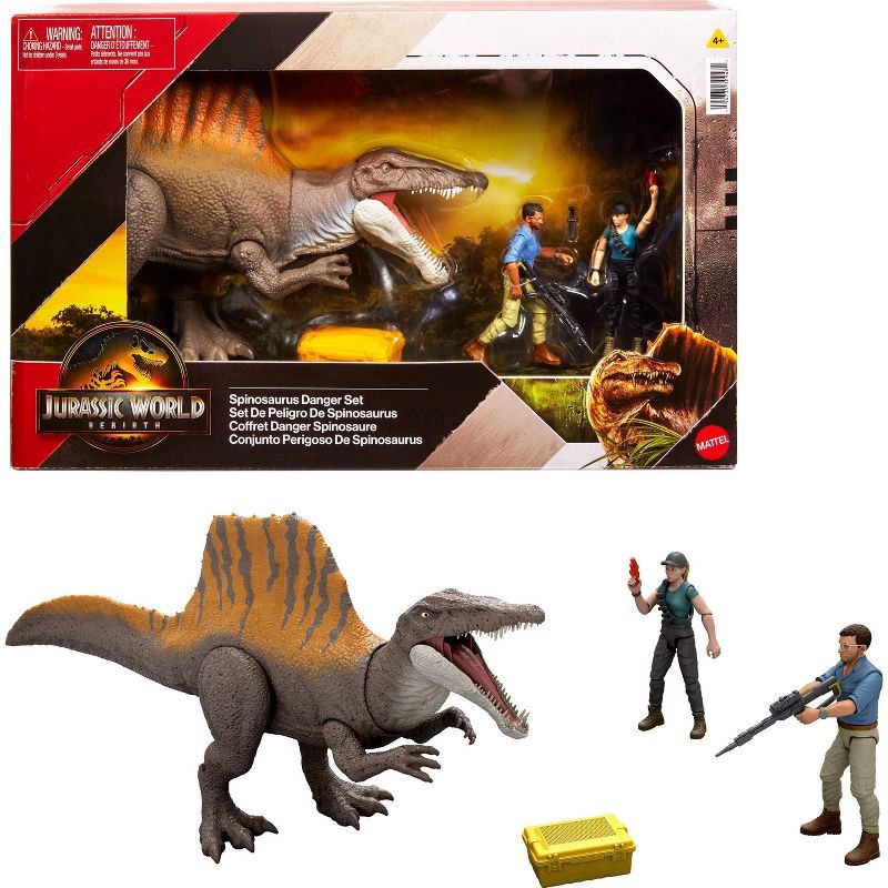 slide 1 of 6, Jurassic World Rebirth Storypack with Exclusive Spinosaurus, 2 Human Figures & Accessories, 1 ct
