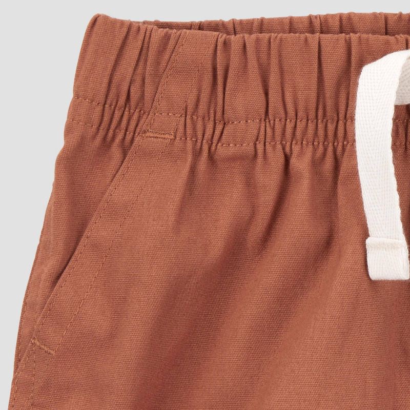 slide 2 of 4, Carter's Just One You® Baby Boys' Top & Shorts Set - Brown/White 9M: Dinosaur Pattern, Cotton Poplin, Button Down Shirt, 1 ct