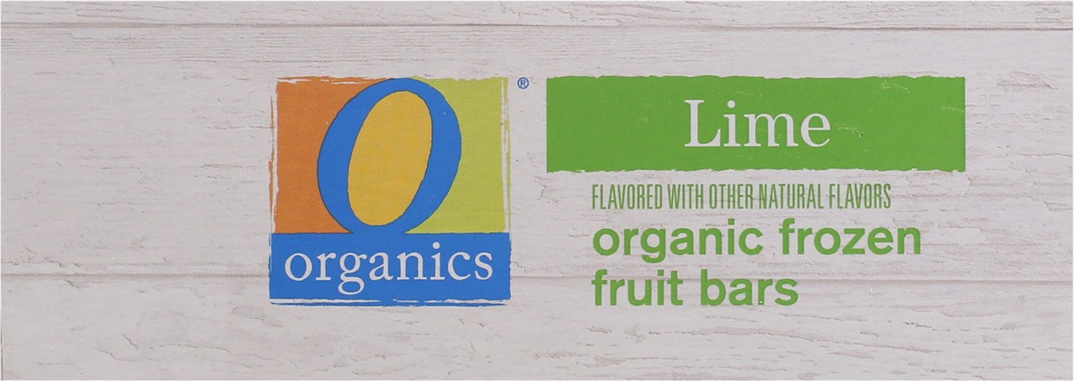 slide 11 of 13, O Orgnc Fruit Bars Lime, 6 ct; 2.45 fl oz