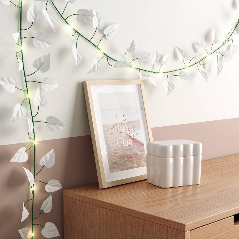 slide 2 of 4, LED Vine String Light True White Leaves - Room Essentials™, 1 ct