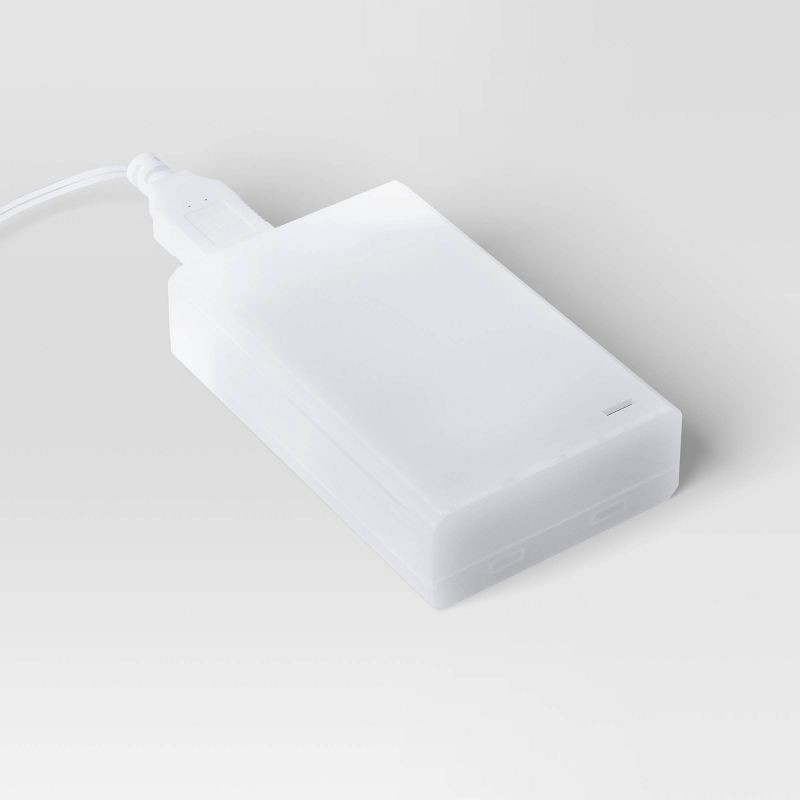 slide 4 of 4, LED Vine String Light True White Leaves - Room Essentials™, 1 ct