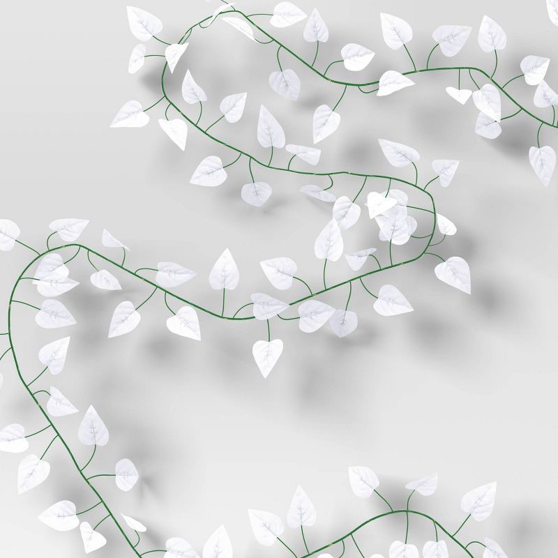 slide 1 of 4, LED Vine String Light True White Leaves - Room Essentials™, 1 ct