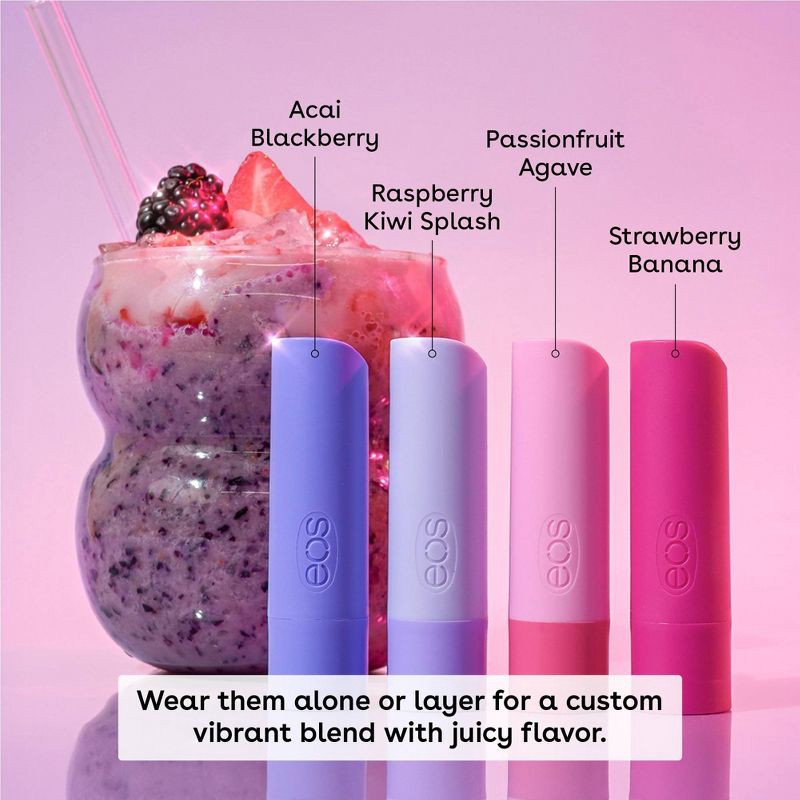slide 3 of 7, eos Limited Edition Lip Balm Variety Pack - Sunrise Smoothie - 0.56oz/4pk, 0.56 oz, 4 ct