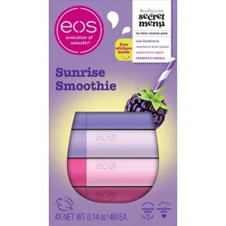 eos Limited Edition Lip Balm Variety Pack - Sunrise Smoothie - 0.56oz/4pk