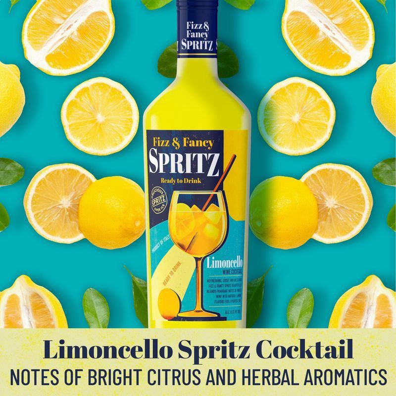 slide 3 of 9, Fizz & Fancy Spritz Limoncello Ready To Serve Cocktail - 750ml Bottle, 750 ml