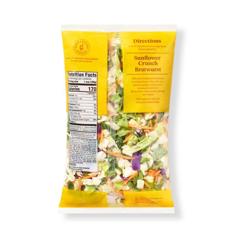 slide 2 of 4, Sunflower Crunch Chopped Salad Kit - 12.85oz - Good & Gather™, 12.85 oz