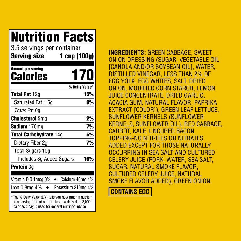 slide 4 of 4, Sunflower Crunch Chopped Salad Kit - 12.85oz - Good & Gather™, 12.85 oz
