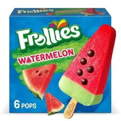 Frollies Watermelon Fruity Ice Pops - 15 fl oz/6ct