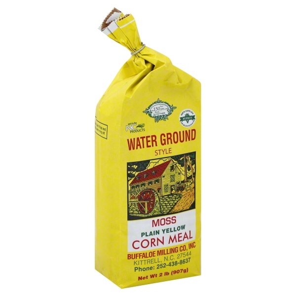 slide 1 of 5, Moss' Corn Meal Yellow Water Ground Style, 2 lb