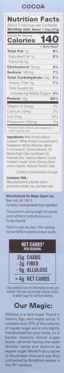 slide 2 of 9, Magic Spoon Grain-Free Cocoa Cereal 7 oz, 7 oz