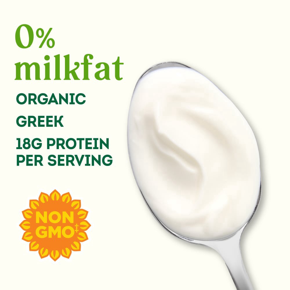 slide 2 of 5, Simple Truth Organic Plain Greek Nonfat Yogurt, 32 oz