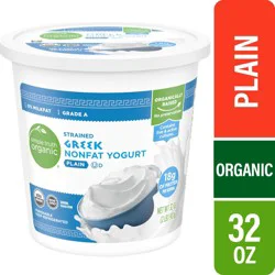Simple Truth Organic Plain Greek Nonfat Yogurt