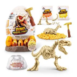 Robo Alive Fossil Find Amber Adventure by ZURU: Dinosaur Figure Playset with 6 Pieces