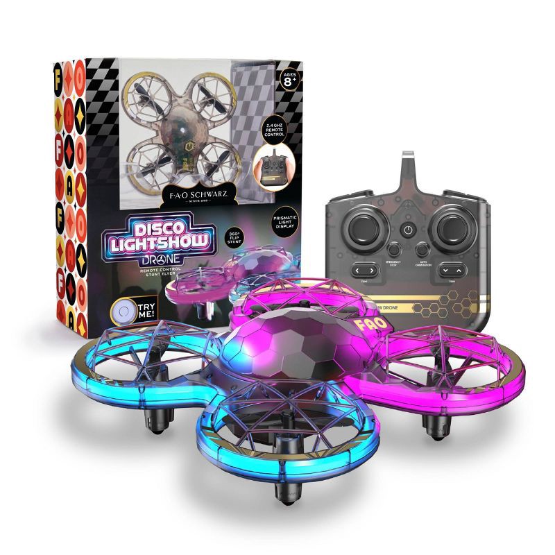 slide 1 of 6, FAO Schwarz Disco Lightshow Drone, 1 ct