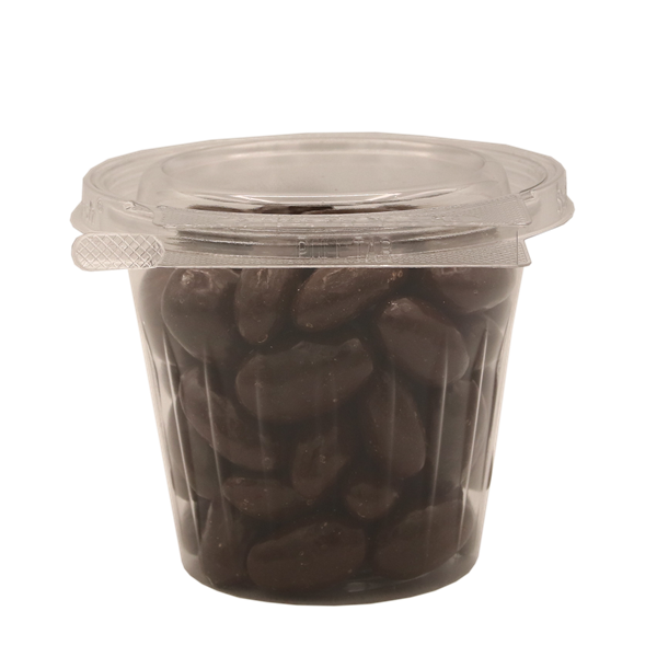 slide 1 of 1, Hy-Vee Dark Chocolate Almonds, 9 oz