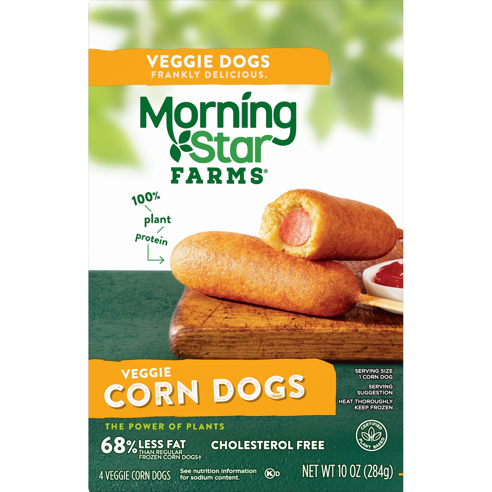 MorningStar Farms Meatless Corn Dogs, Plant Based Protein