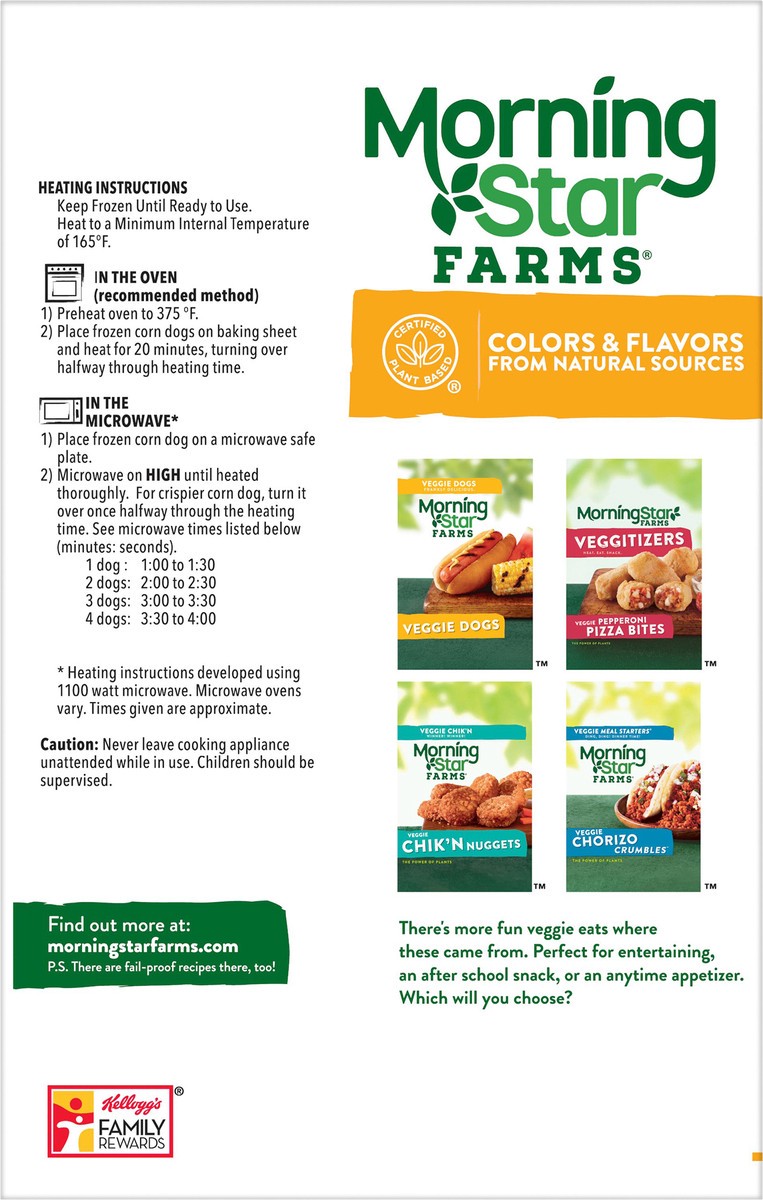 slide 11 of 12, MorningStar Farms Original Corn Dogs, 4 ct