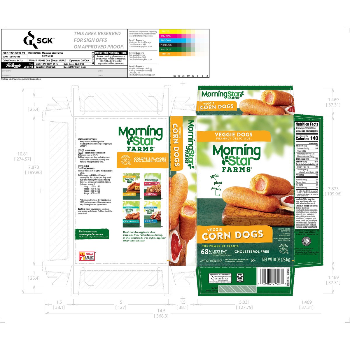 slide 3 of 12, MorningStar Farms Original Corn Dogs, 4 ct