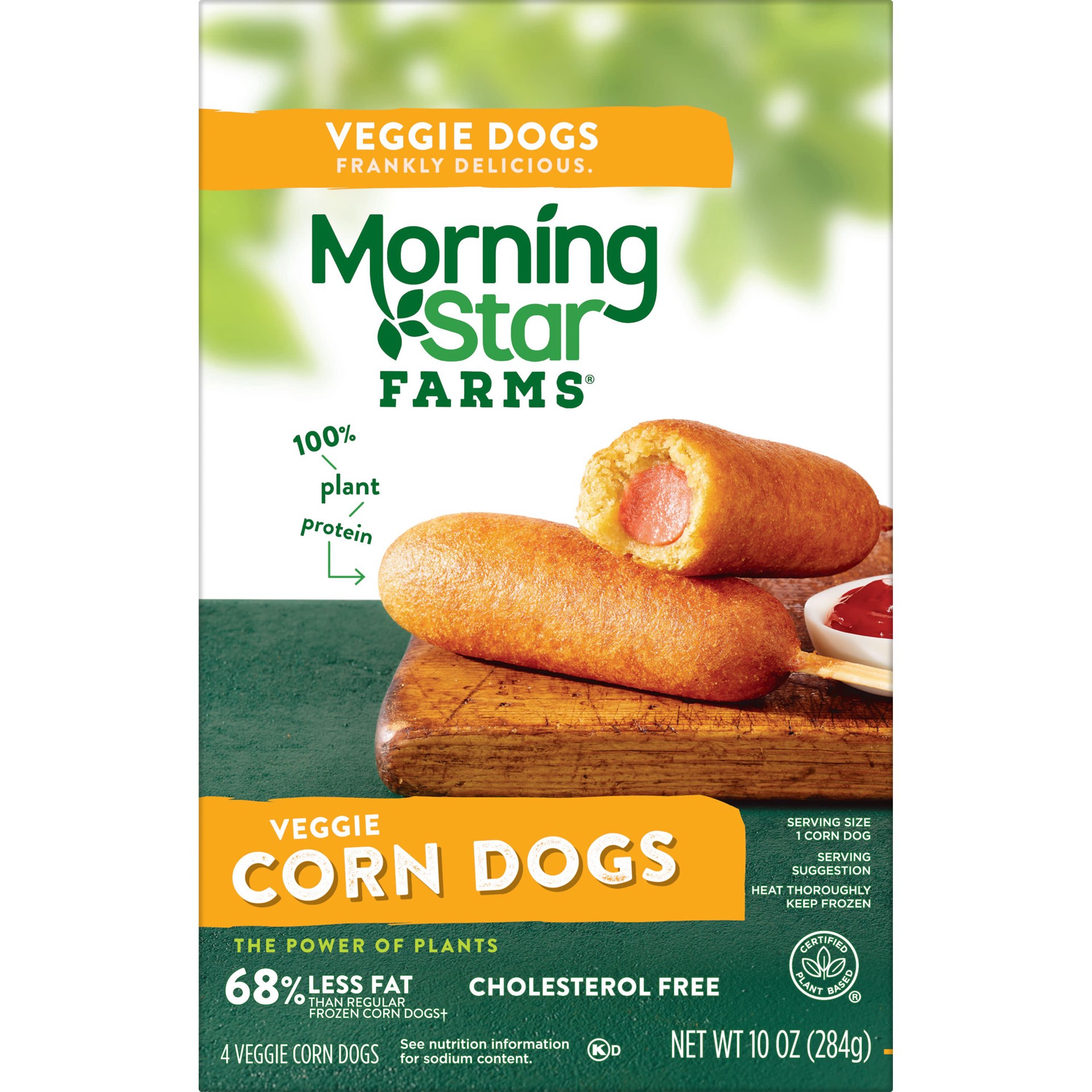 slide 1 of 2, MorningStar Farms Vegan Frozen Veggie Classics Corn Dogs - 10oz/4ct, 