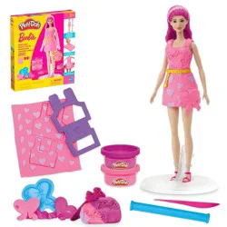 Play-Doh Barbie Hearts and Hair Doll Set Valentine's Day Gifts for Girls
