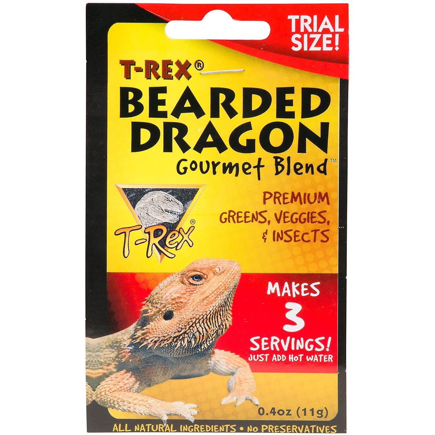 slide 1 of 1, T-Rex Bearded Dragon Gourmet Food Blend, 0.4 oz