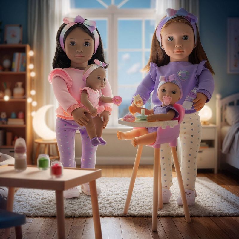 slide 10 of 10, Our Generation Tory & Riley 18" Babysitter Doll & Baby Doll Sister with Accessories Playset: Plastic & Polyester Doll Set, 1 ct