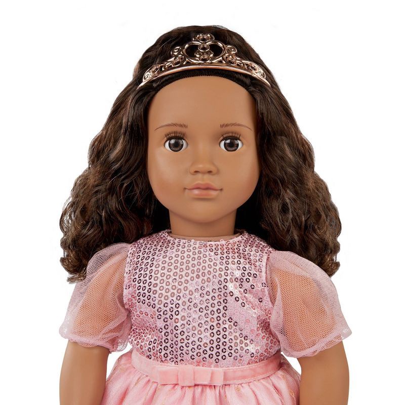 slide 3 of 5, Our Generation Estrella 18" Doll with Pink Gown & Tiara, 1 ct