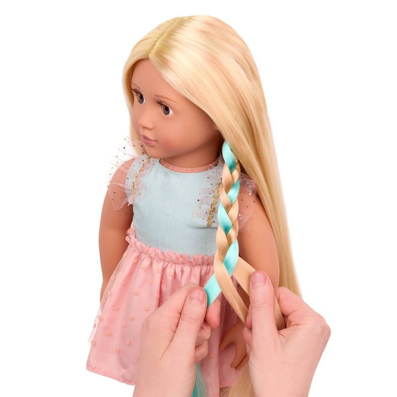 slide 3 of 7, Our Generation Poppy 18" Hair Grow Doll with Hair Clips & Styling Book Accessories, 1 ct