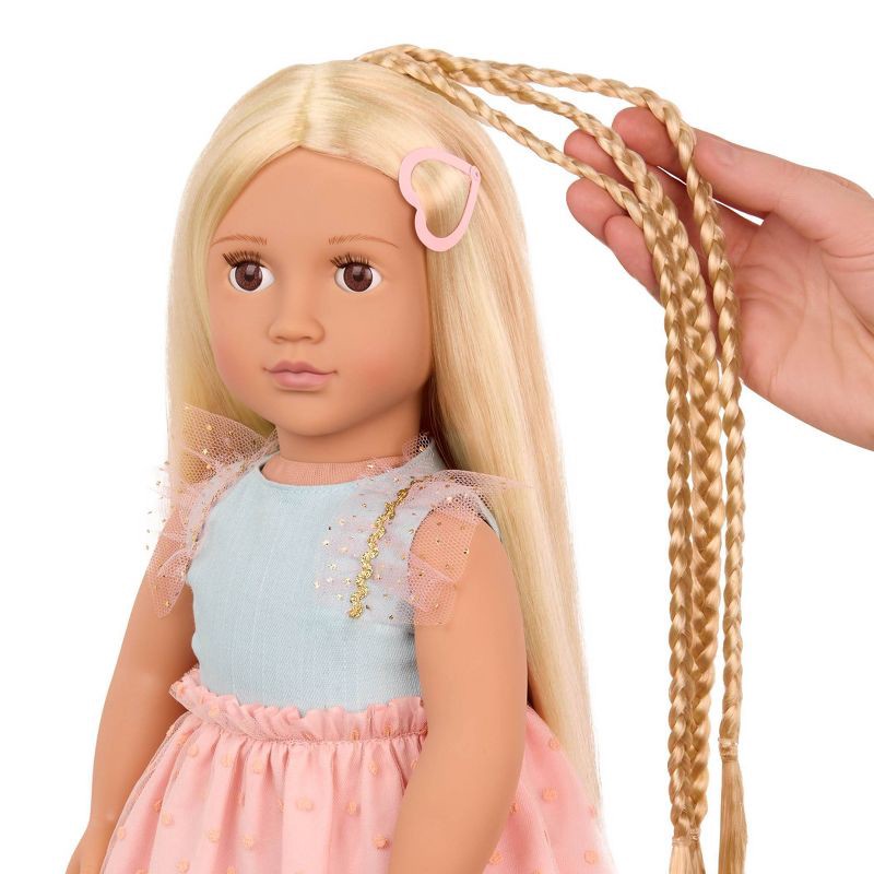 slide 5 of 7, Our Generation Poppy 18" Hair Grow Doll with Hair Clips & Styling Book Accessories, 1 ct