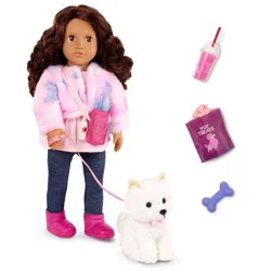 Our Generation Ines & Jojo 18" Doll & Pet Puppy Set
