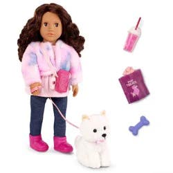 Our Generation Ines & Jojo 18" Doll & Pet Puppy Set