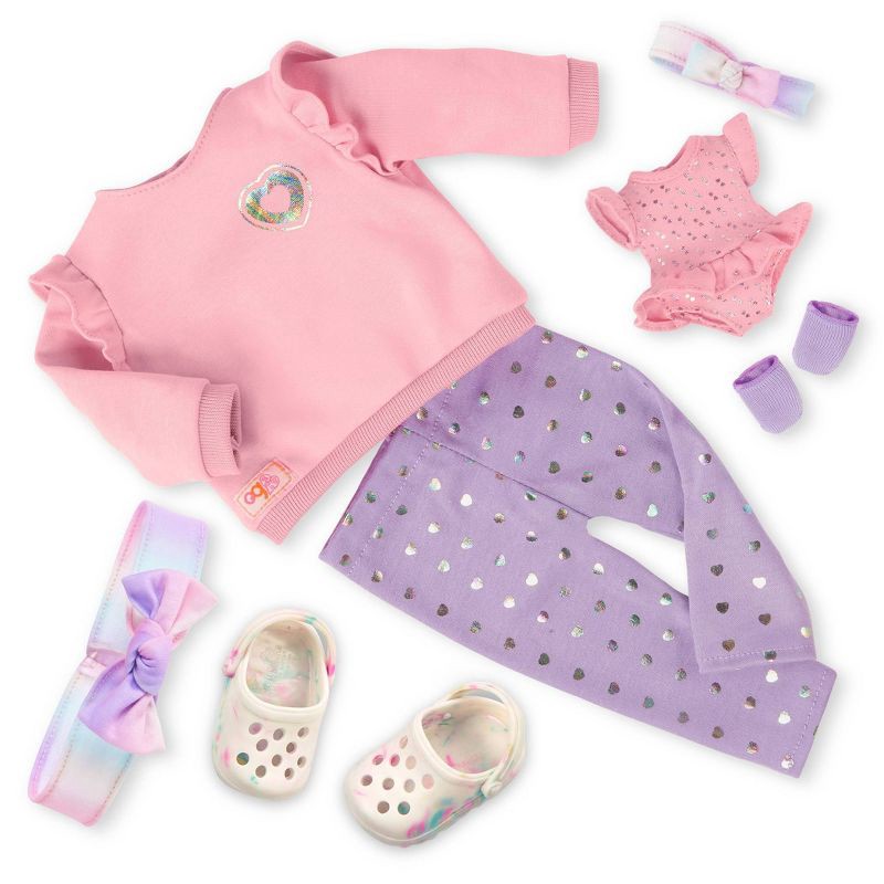 slide 9 of 10, Our Generation Tayla & Shae 18" Babysitter Doll & Baby Doll Sister with Accessories Playset: Brown Curly Hair, Plastic Materials, 1 ct