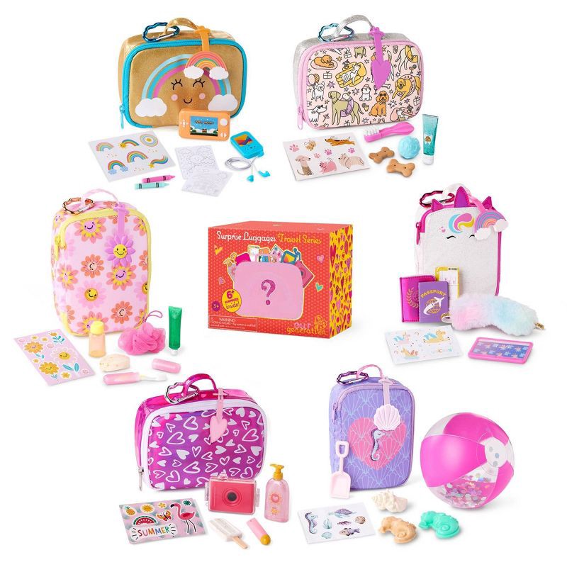 slide 1 of 14, Our Generation Surprise Luggages Travel Series - 1 of 6 Collectible Mystery Boxes Accessories for 18" Dolls: Includes Play Toothbrush, 1 ct