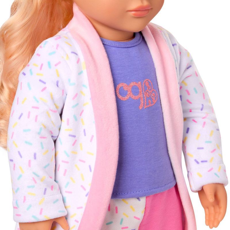 slide 3 of 6, Our Generation Dreamy Sprinkles Ice Cream Pajama & Robe Outfit for 18" Dolls: Fits 18" Girl Dolls, 5-Piece Home & Family Set, 1 ct