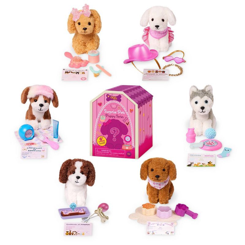 slide 1 of 9, Our Generation Surprise Pets Puppy Series - 1 of 6 Collectible Mystery Boxes Accessories for 18" Dolls: Fits 18-Inch Size Dolls, 1 ct