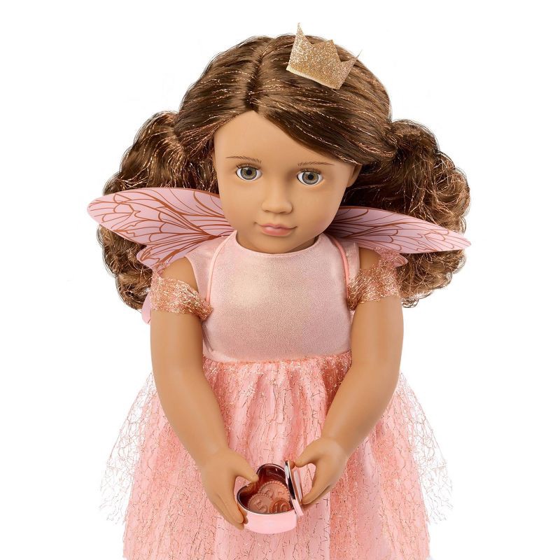 slide 5 of 7, Our Generation Breena 18" Tooth Fairy Doll & Accessories Set: Brown Wavy Hair, Fantasy Theme, Plastic & Polyester, 1 ct