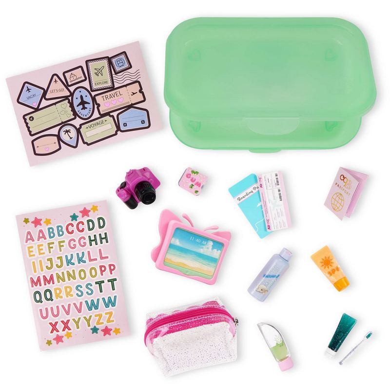 slide 1 of 6, Our Generation Travel Time Storage Case with Stickers & Accessories Set for 18" Dolls, 1 ct
