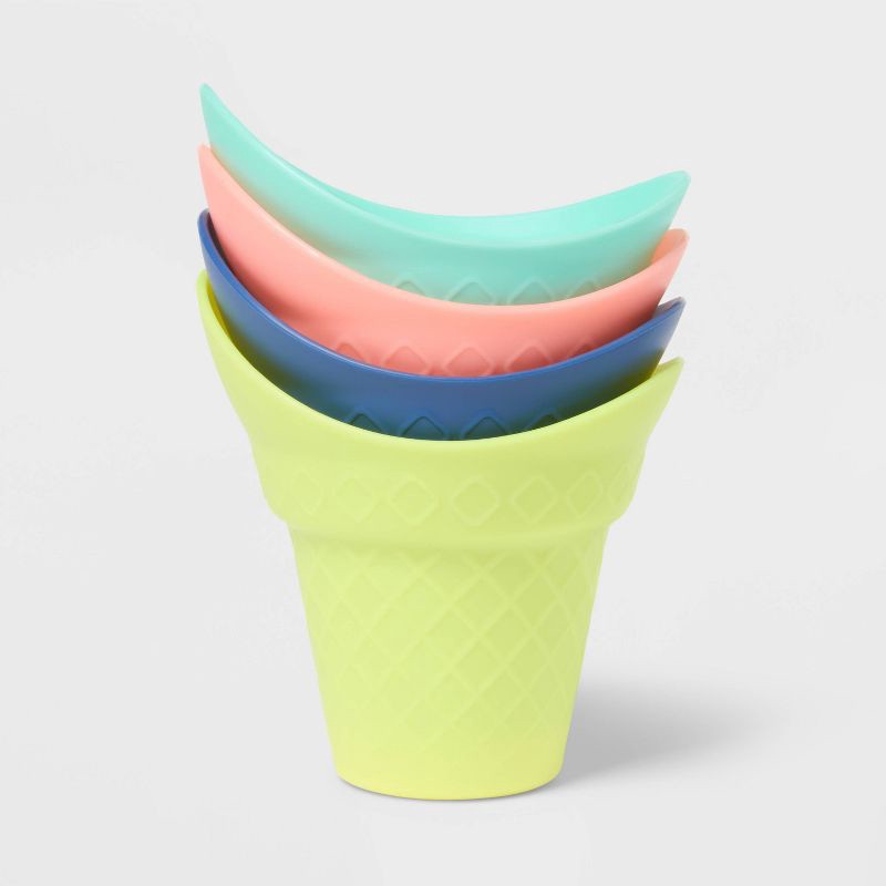 slide 2 of 3, 4pk Ice Cream Scoop Set - Sun Squad™, 4 ct