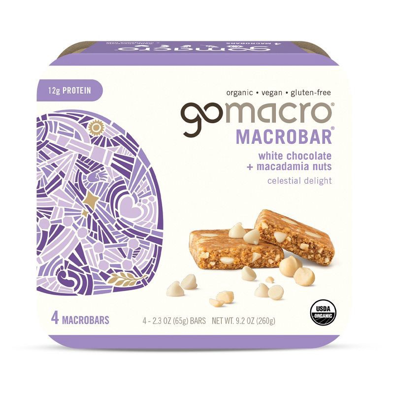 slide 1 of 6, GoMacro White Chocolate Macadamia Nut Protein Bars - 9.2oz/4pk, 4 ct; 9.2 oz