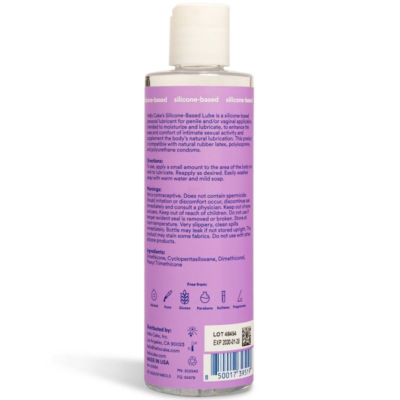 slide 2 of 9, Hello Cake Silicone Lube - 8oz, 8 oz