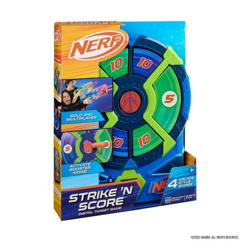 slide 2 of 8, NERF Strike 'N Score Digital Target Game, 1 ct