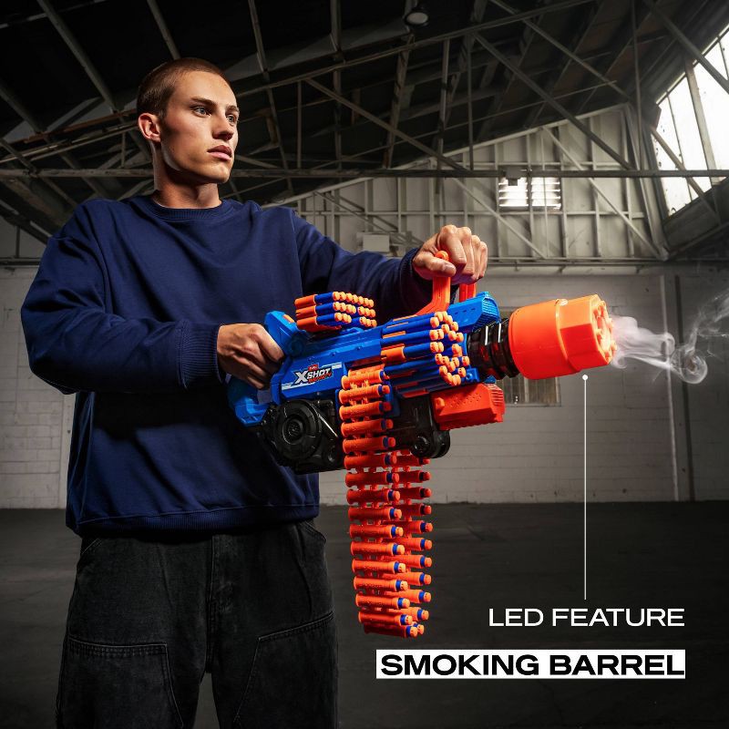 slide 3 of 8, XSHOT Insanity Smoking Barrel Toy Dart Blaster by ZURU, 1 ct
